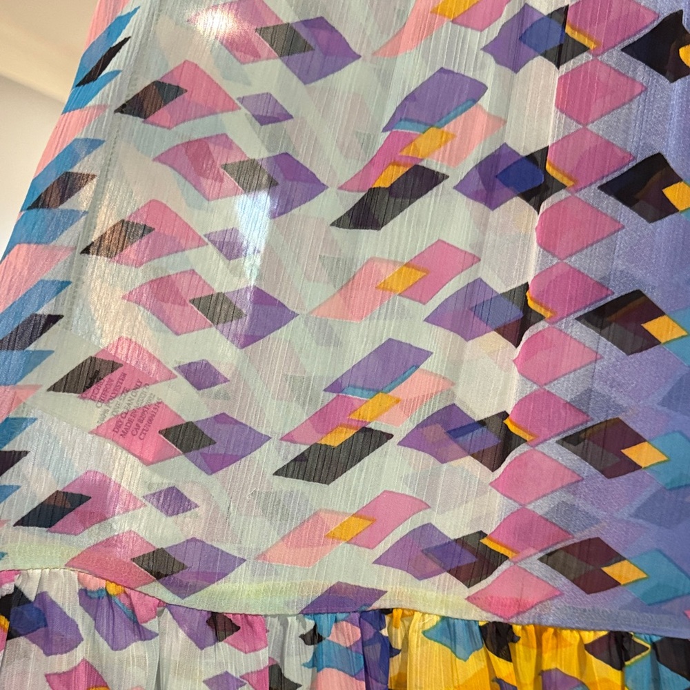 Colorful Geometric Patterned Mini Dress - Picture 7 of 9